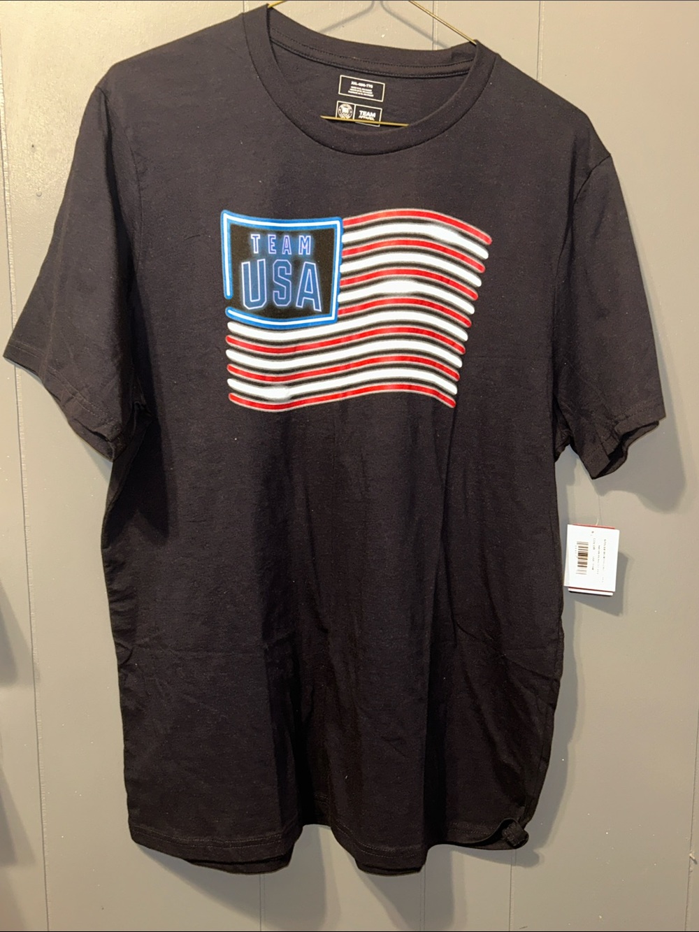 Team USA Black Graphic Short Sleeve Tee